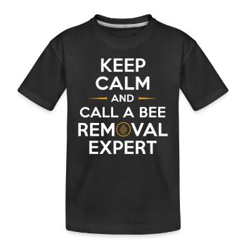 Spécialiste de l’élimination des abeilles Sauvetage en essaim vivant - T-shirt bio Premium Enfant - noir - Devant