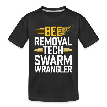Spécialiste de l’élimination des abeilles Sauvetage en essaim vivant - T-shirt bio Premium Enfant - noir - Devant