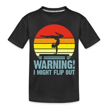 Gymnaste Gymnastique au sol Acrobaties - T-shirt bio Premium Enfant - noir - Devant