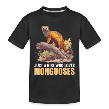 La mangouste de mangouste - T-shirt bio Premium Enfant - noir - Devant