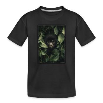 Berggorillas Berggorilla - Kinder Premium Bio T-Shirt - Schwarz - Vorne