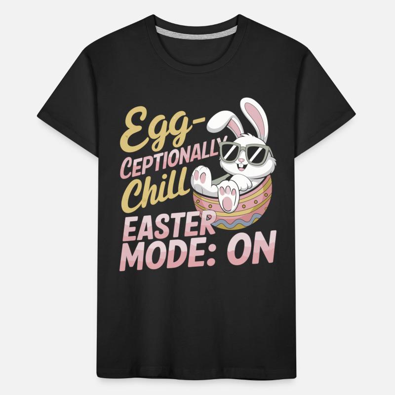 Egg-ceptionally Chill – Ostergeschenkidee Kinder Premium Bio T-Shirt