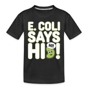 Passionné de microscope Technicien de laboratoire Science - T-shirt bio Premium Enfant - noir - Devant