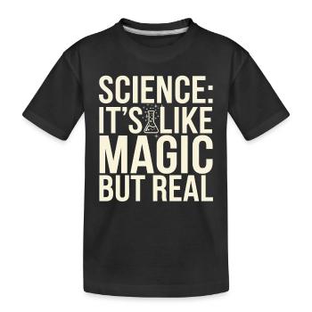 Passionné de microscope Technicien de laboratoire Science - T-shirt bio Premium Enfant - noir - Devant