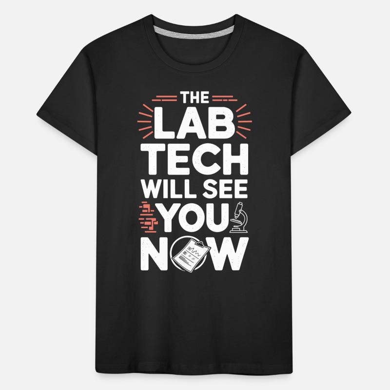 Microscope Enthusiast Lab Technician Science Kids' Premium Organic T-Shirt