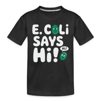 Passionné de microscope Technicien de laboratoire Science - T-shirt bio Premium Enfant - noir - Devant