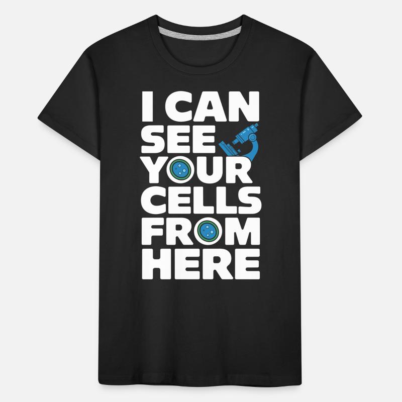 Microscope Enthusiast Lab Technician Science Kids' Premium Organic T-Shirt