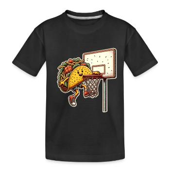 Taco Basketball Tacos - T-shirt bio Premium Enfant - noir - Devant