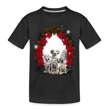 Chien Chiens Enfants Enfant - T-shirt bio Premium Enfant - noir - Devant