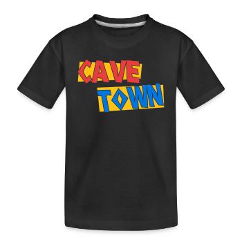 Conception de lettrage Cave Town pour les fans et - T-shirt bio Premium Enfant - noir - Devant
