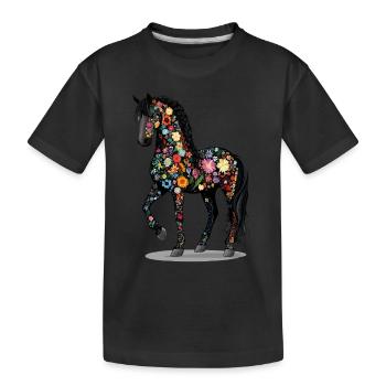 friesisch - Kinder Premium Bio T-Shirt - Schwarz - Vorne