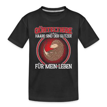 Cheveux de tatou disant tatou géant - T-shirt bio Premium Enfant - noir - Devant