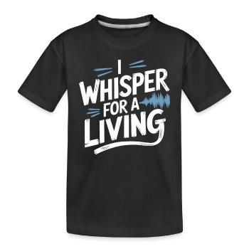Asmr Creator Sensorische Entspannung Beruhigender - Kinder Premium Bio T-Shirt - Schwarz - Vorne