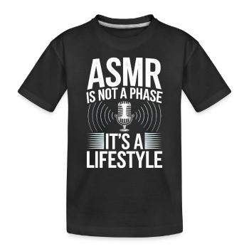 Asmr Creator Sensorische Entspannung Beruhigender - Kinder Premium Bio T-Shirt - Schwarz - Vorne