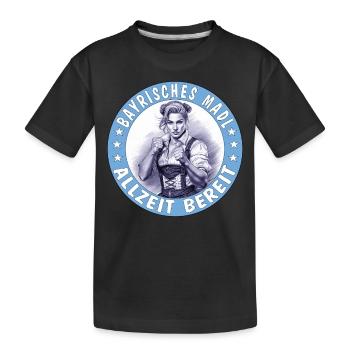 MME BAVAROISE TOUJOURS PRÊTE - T-shirt bio Premium Enfant - noir - Devant