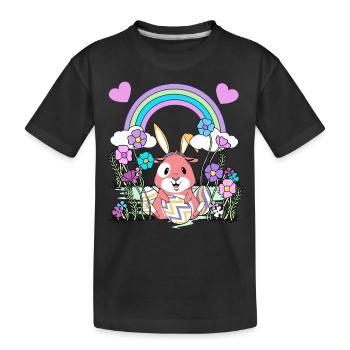 Ostern - Kinder Premium Bio T-Shirt - Schwarz - Vorne