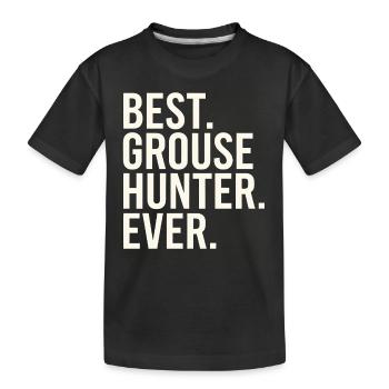Auerhahn - Kinder Premium Bio T-Shirt - Schwarz - Vorne