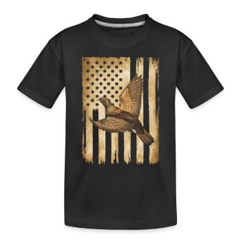 Auerhahn - Kinder Premium Bio T-Shirt - Schwarz - Vorne