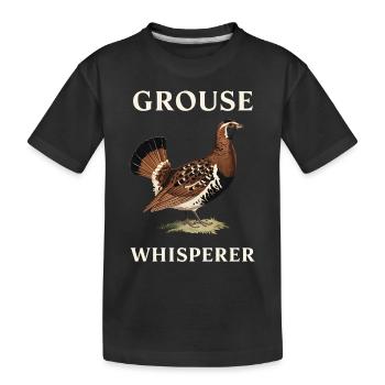 Auerhahn - Kinder Premium Bio T-Shirt - Schwarz - Vorne