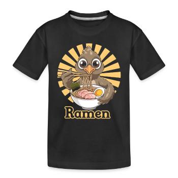Auerhahn - Kinder Premium Bio T-Shirt - Schwarz - Vorne
