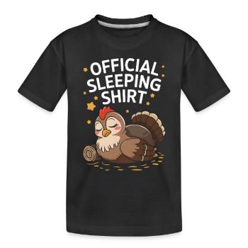 Auerhahn - Kinder Premium Bio T-Shirt - Schwarz - Vorne