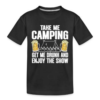 Camping Feu de camp Camper - T-shirt bio Premium Enfant - noir - Devant