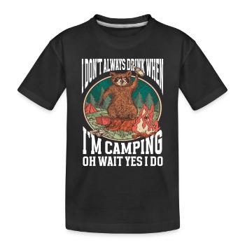 Camping Feu de camp Camper - T-shirt bio Premium Enfant - noir - Devant