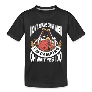 Camping Feu de camp Camper - T-shirt bio Premium Enfant - noir - Devant