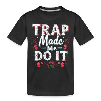 Music Produzent 808 Bass Hip-hop Beatmaker - Kinder Premium Bio T-Shirt - Schwarz - Vorne