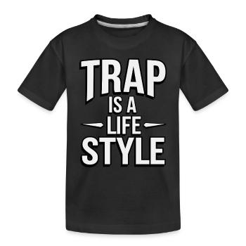 Produzent 808 Bass Hip-hop Beatmaker - Kinder Premium Bio T-Shirt - Schwarz - Vorne
