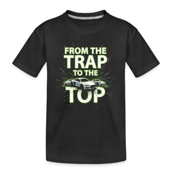 Music Produzent 808 Bass Hip-hop Beatmaker - Kinder Premium Bio T-Shirt - Schwarz - Vorne