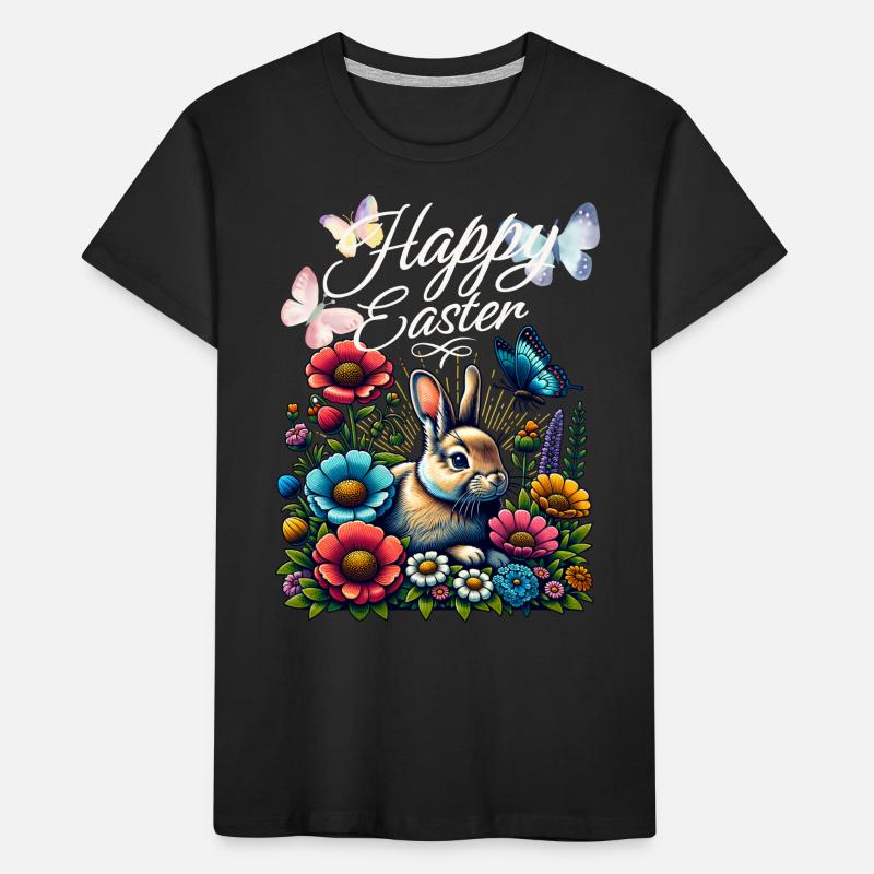 Happy Easter Happy Easter Easter Easter Bunny Kids' Premium Organic T-Shirt