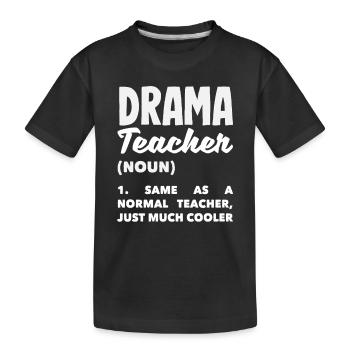 Amateur de comédie musicale Définition de l’enseignant de théâtre - T-shirt bio Premium Enfant - noir - Devant