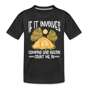 Camping Feu de camp Camper - T-shirt bio Premium Enfant - noir - Devant