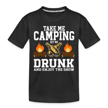 Camping Feu de camp Camper - T-shirt bio Premium Enfant - noir - Devant