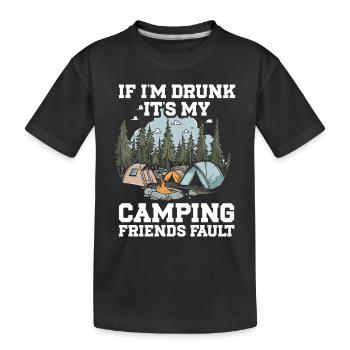 Camping Feu de camp Camper - T-shirt bio Premium Enfant - noir - Devant