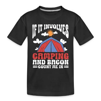 Camping Feu de camp Camper - T-shirt bio Premium Enfant - noir - Devant