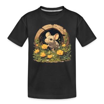 Souris Souris - T-shirt bio Premium Enfant - noir - Devant