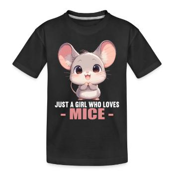 Souris Souris - T-shirt bio Premium Enfant - noir - Devant
