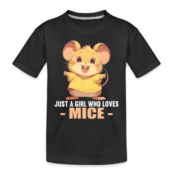 Souris Souris - T-shirt bio Premium Enfant - noir - Devant