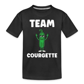 Zucchini-Humor - Kinder Premium Bio T-Shirt - Schwarz - Vorne