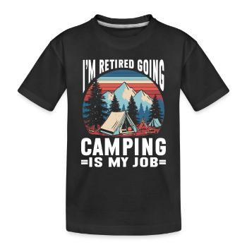 Camping Feu de camp Camper - T-shirt bio Premium Enfant - noir - Devant