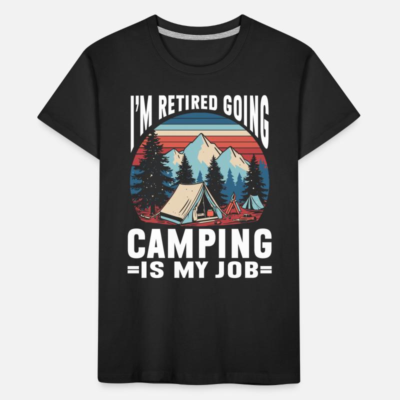 Camping Feu de camp Camper T-shirt bio Premium Enfant