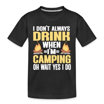 Camping Feu de camp Camper - T-shirt bio Premium Enfant - noir - Devant