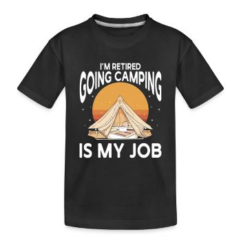 Camping Feu de camp Camper - T-shirt bio Premium Enfant - noir - Devant