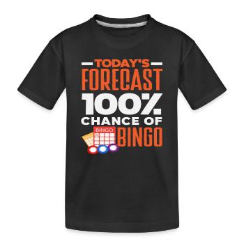 Prédiction de bingo 100 % de chance Bingo - T-shirt bio Premium Enfant - noir - Devant