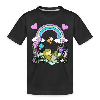 Grenouille Grenouilles Enfants Enfant - T-shirt bio Premium Enfant - noir - Devant