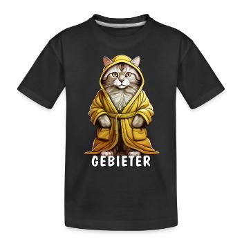 MAÎTRE DU MANTEAU DE CHAT - T-shirt bio Premium Enfant - noir - Devant
