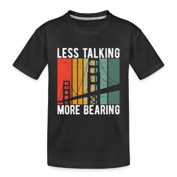 Ingénieur des ponts Construction de ponts - T-shirt bio Premium Enfant - noir - Devant