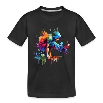 Parkour - Kids' Premium Organic T-Shirt - black - Front